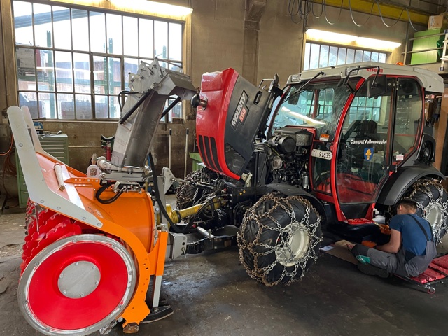 Sgombero neve per il Comune di Campo Vallemaggia